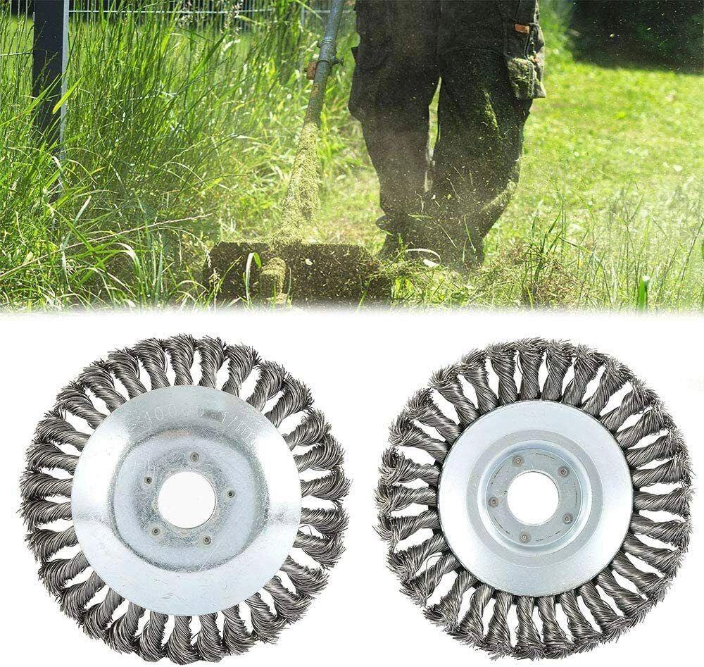 Testina Per Decespugliatore Universale Spazzola Acciaio Pulizia Pavimenti 150 6"