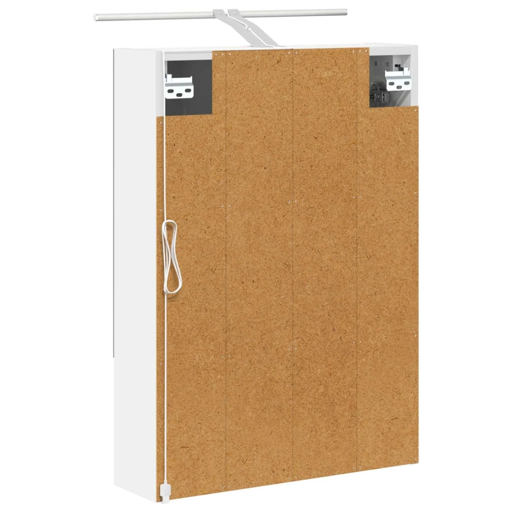 Mobiletto per specchio da bagno Bianco 50 x 14,5 x 70 cm