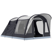 Tenda Tunnel 2-4 Persone 480x300x213 cm Camera da Letto Zona Giorno Impermeabile in Fibra di Vetro e Poliestere Blu Navy