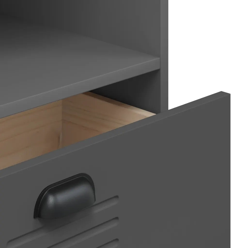 Libreria VIKEN Grigio Antracite 60x35x123 cm Legno Multistrato 374949