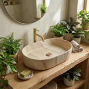 Lavabo Da Appoggio Rea Nadia 60 Sahara