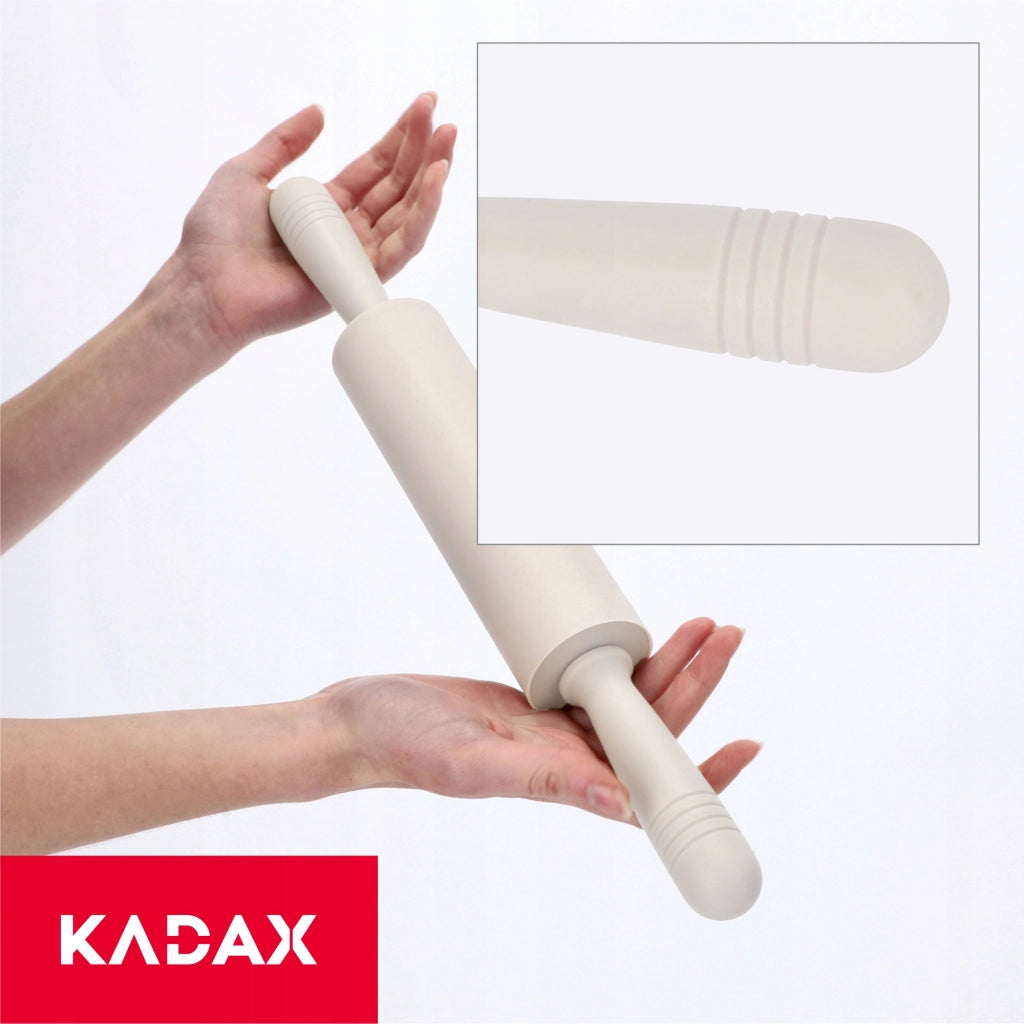 Tappetino da pasticceria grande in silicone KADAX 60x40 cm + mattarello rotante in silicone