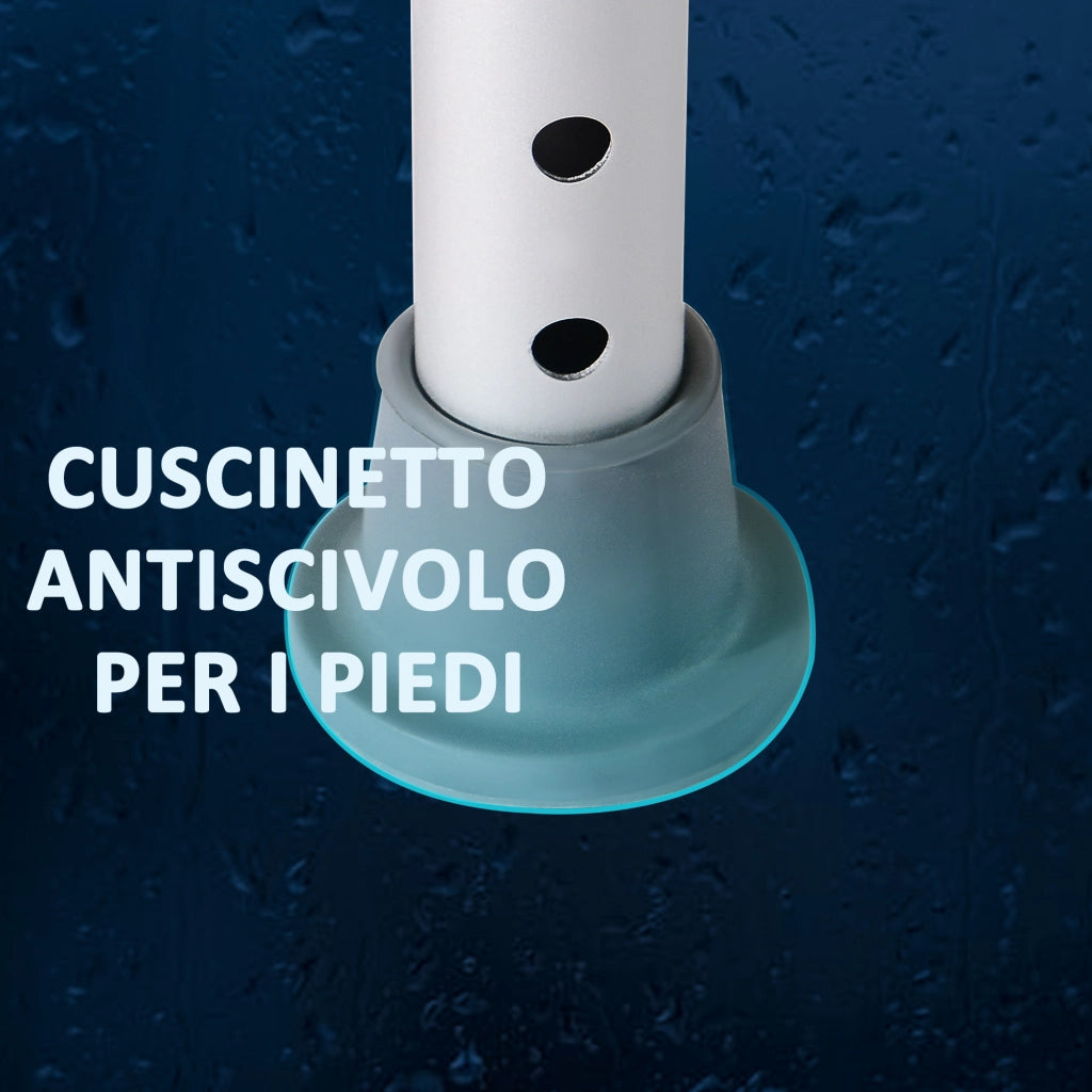 Sgabello Sedile Sedia per Doccia Bagno, Antiscivolo, Altezza Regolabile