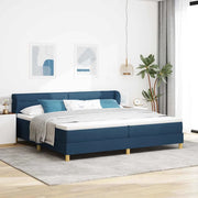 Letto a molle con materasso Blu 200 x 200 cm Tessuto 3340177