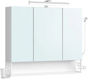 Cassettone da bagno - contenitore di organizzazione - cassettone per oggetti - finitura bianca - Organizza i tuoi essenziali - 16,5 cm x 90 cm x 75 cm