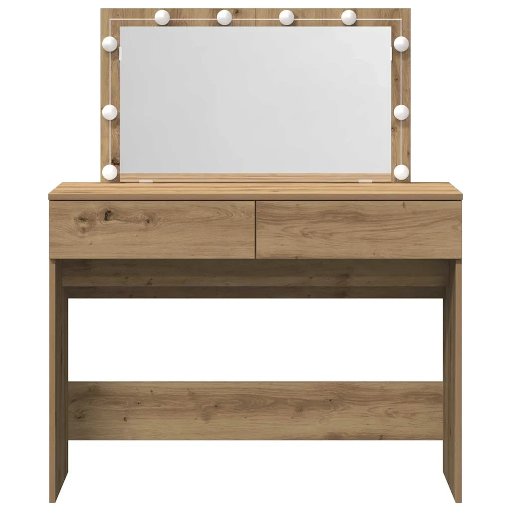 Toeletta | Tavolo da Trucco Rovere artigianale 100 x 40 x 120 cm