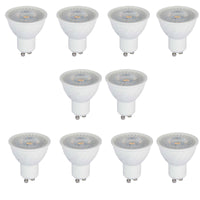 10 LAMPADINA LED GU 10 GU10 DRIMMERABILE 6 W FARETTO LUCE CALDA 3000K 110°