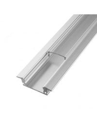 Profilo Ad Incasso In Alluminio 2 Mt Con Copertura Opaca Per Strip Led Al-13         
