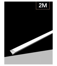 Profilo Alluminio 2 Mt Angolare Copertura Opaca Per Strip Led Strisce Al-04         
