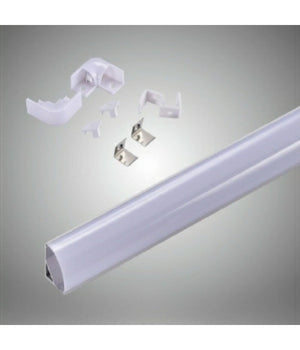 Profilo Alluminio 2 Mt Angolare Copertura Opaca Per Strip Led Strisce Al-04         