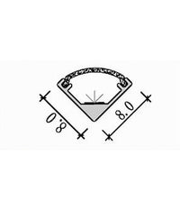 10pz Profilo In Alluminio 2mt Angolare A Plafone Sezionabile Per Strip Led Al-27         