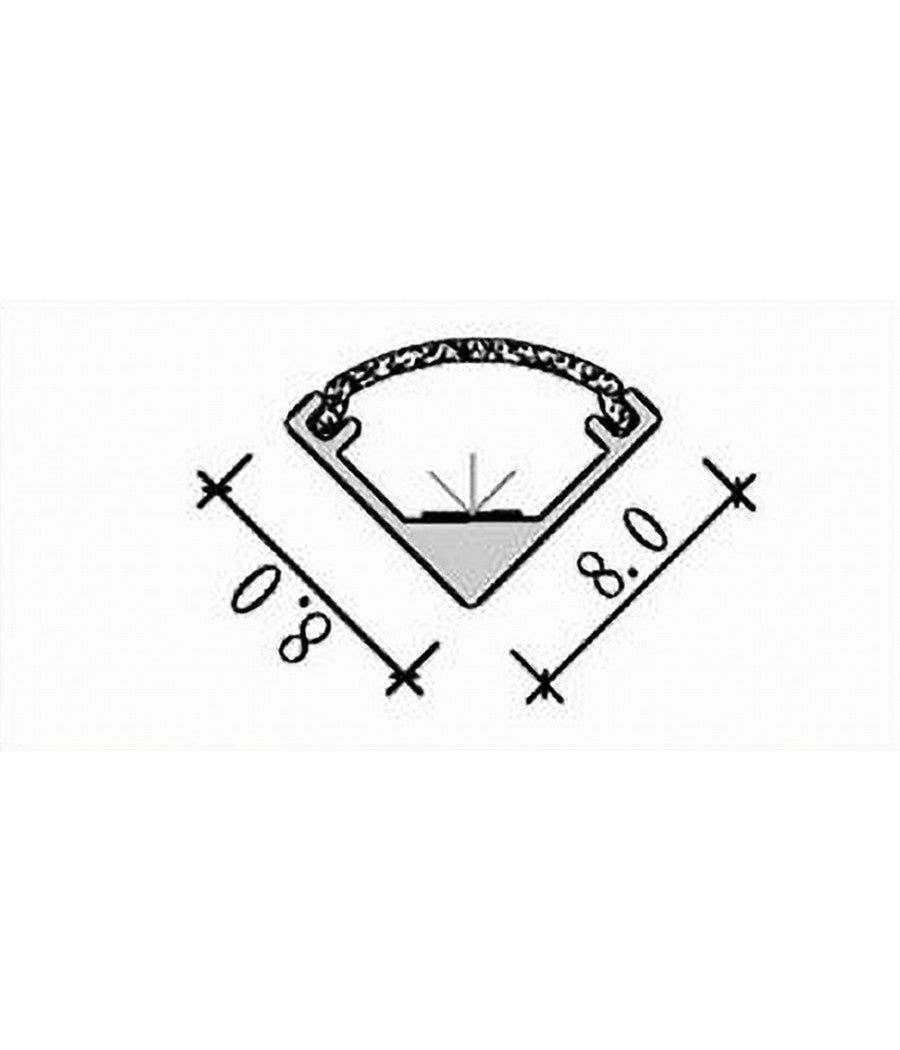 10pz Profilo In Alluminio 2mt Angolare A Plafone Sezionabile Per Strip Led Al-27         