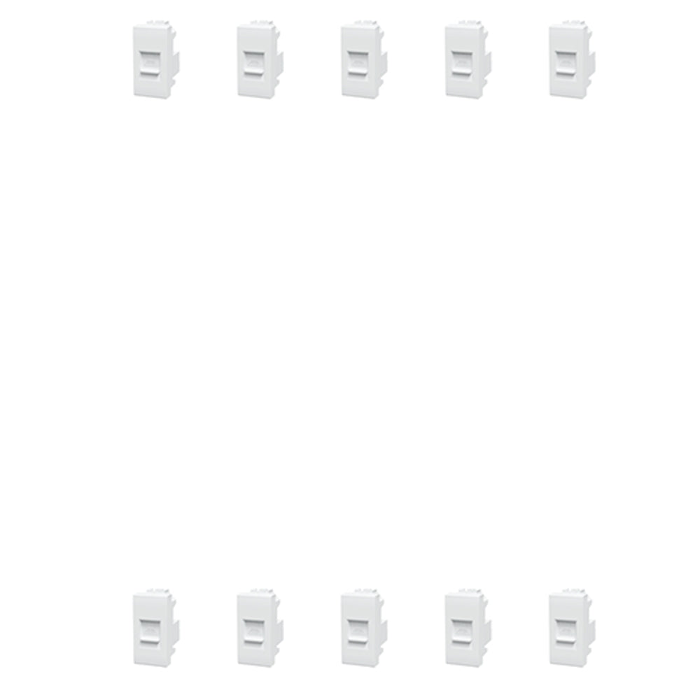 PRESA ETERNET RJ45 COMPATIBILE SERIE BTICINO LIVING LIGHTING 10 PEZZI