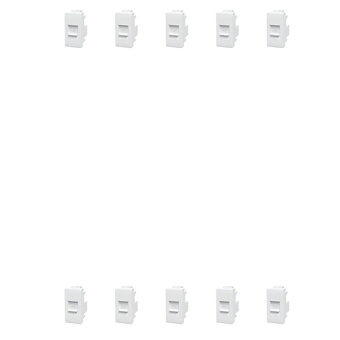 PRESA ETERNET RJ45 COMPATIBILE SERIE BTICINO LIVING LIGHTING 10 PEZZI