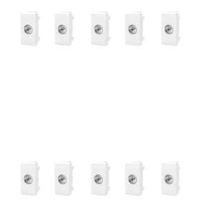 PRESA ANTENNA TV FEMMINA COMPATIBILE SERIE BTICINO LIVING LIGHTING 10 PEZZI