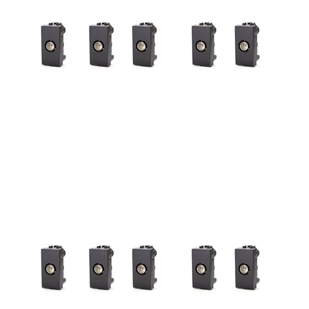 PRESA ANTENNA TV MASCHIO COMPATIBILE SERIE BTICINO LIVING LIGHTING 10 PEZZI