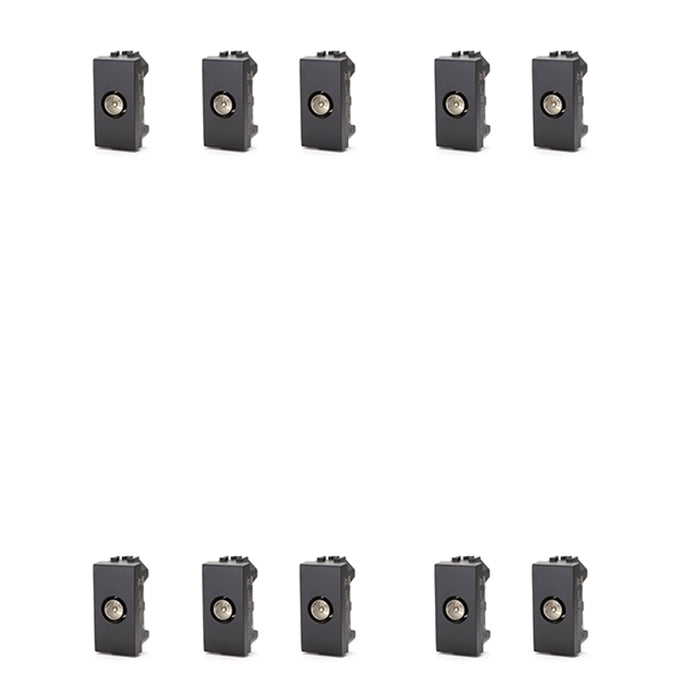 PRESA ANTENNA TV MASCHIO COMPATIBILE SERIE BTICINO LIVING LIGHTING 10 PEZZI