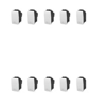 INTERRUTTORE UNIPOLARE COMPATIBILE SERIE BTICINO LIVING LIGHTING 10 PEZZI