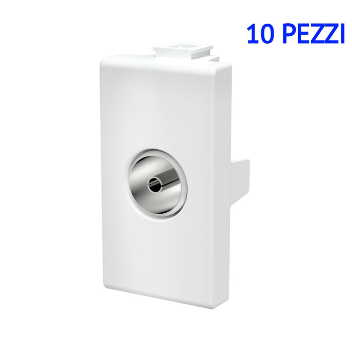 PRESA ANTENNA TV FEMMINA BTICINO MATIX COMPATIBILE 10 PRESE