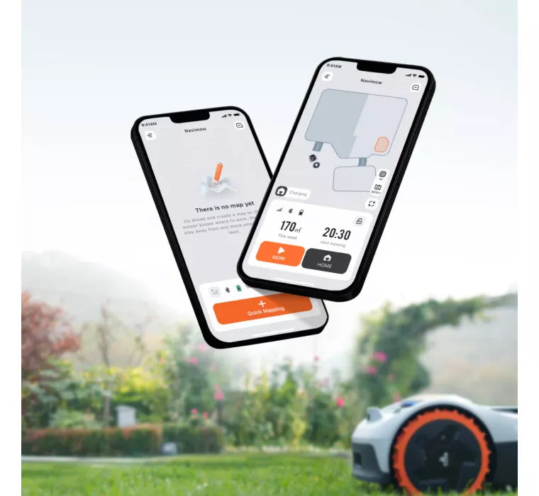 Navimow - Robot tagliaerba i105E, copertura 500mq, senza cavo perimetrale, mappatura assistita attivata da IA, connettivit√† iot, aree di taglio personalizzabili