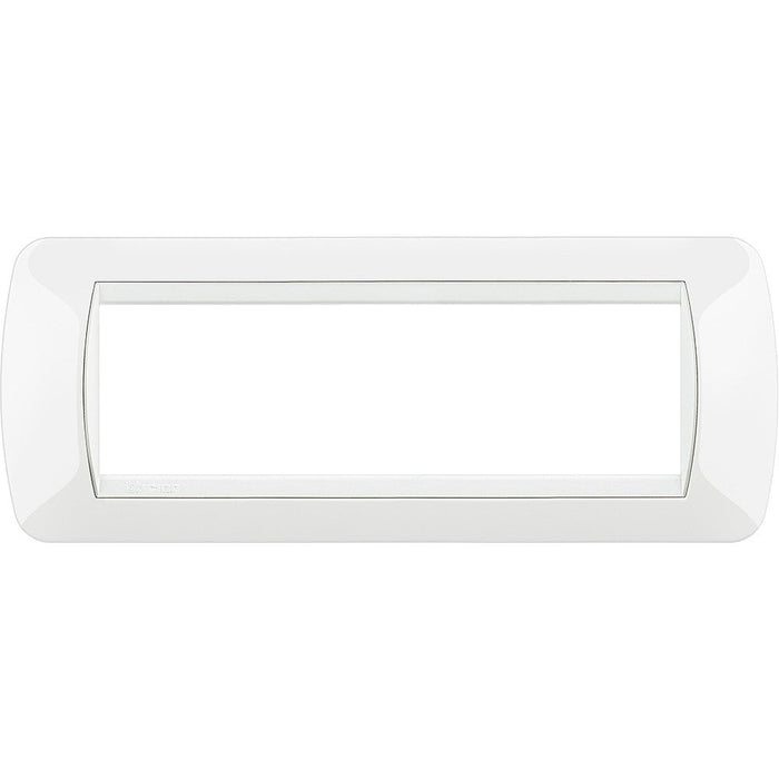 Living Int. - Placca 7 posti bianco - L4807BI