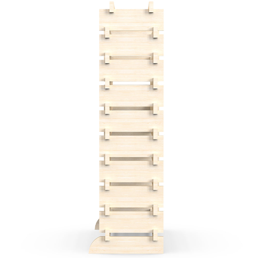 Cantinetta Portavino in Legno Naturale 100 Scomparti Bottiglie Bar Portabottiglie