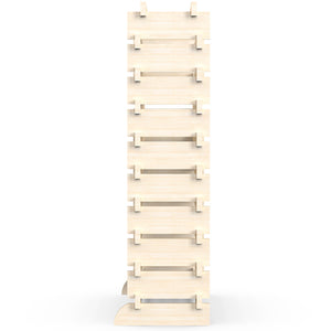 Cantinetta Portavino in Legno Naturale 100 Scomparti Bottiglie Bar Portabottiglie