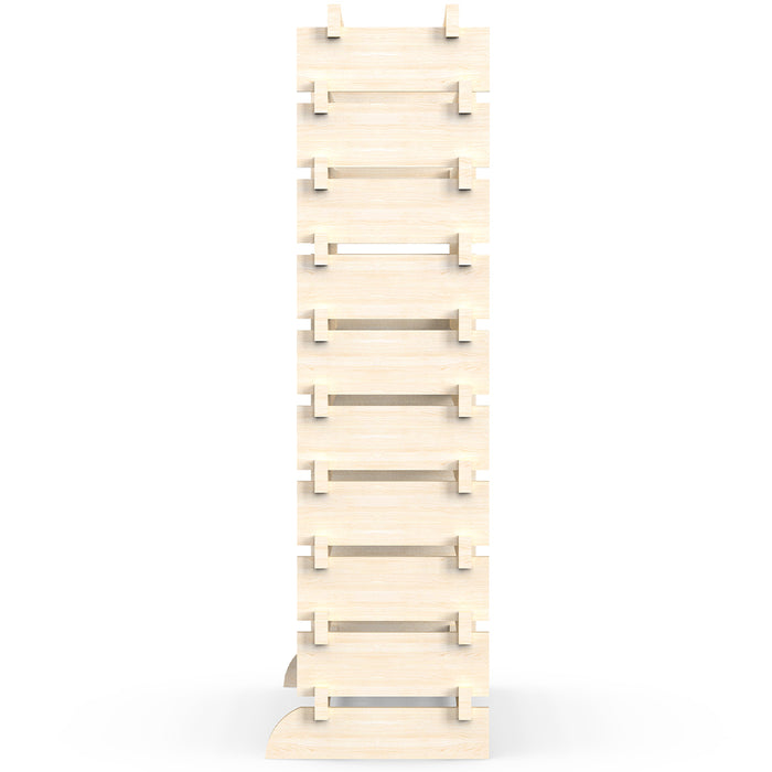 Cantinetta Portavino in Legno Naturale 100 Scomparti Bottiglie Bar Portabottiglie