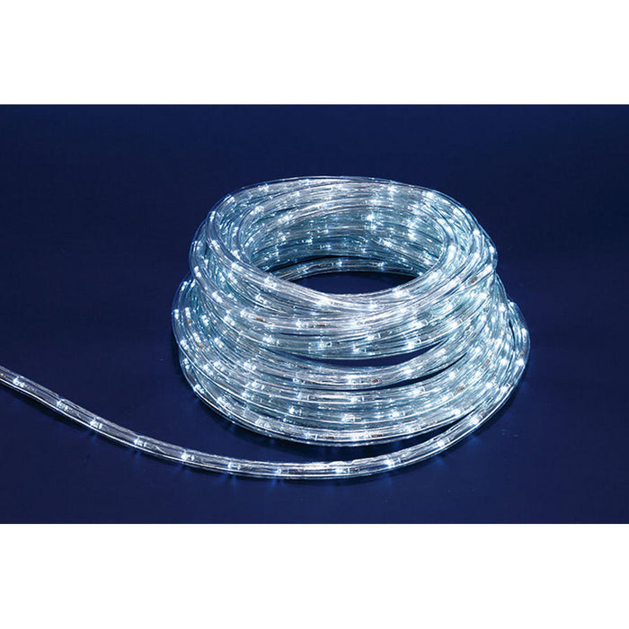 Tubo Luminoso con Luci Led Natalizio da Esterno 8 Funzioni Formato: 26 m, Colore: Bianca