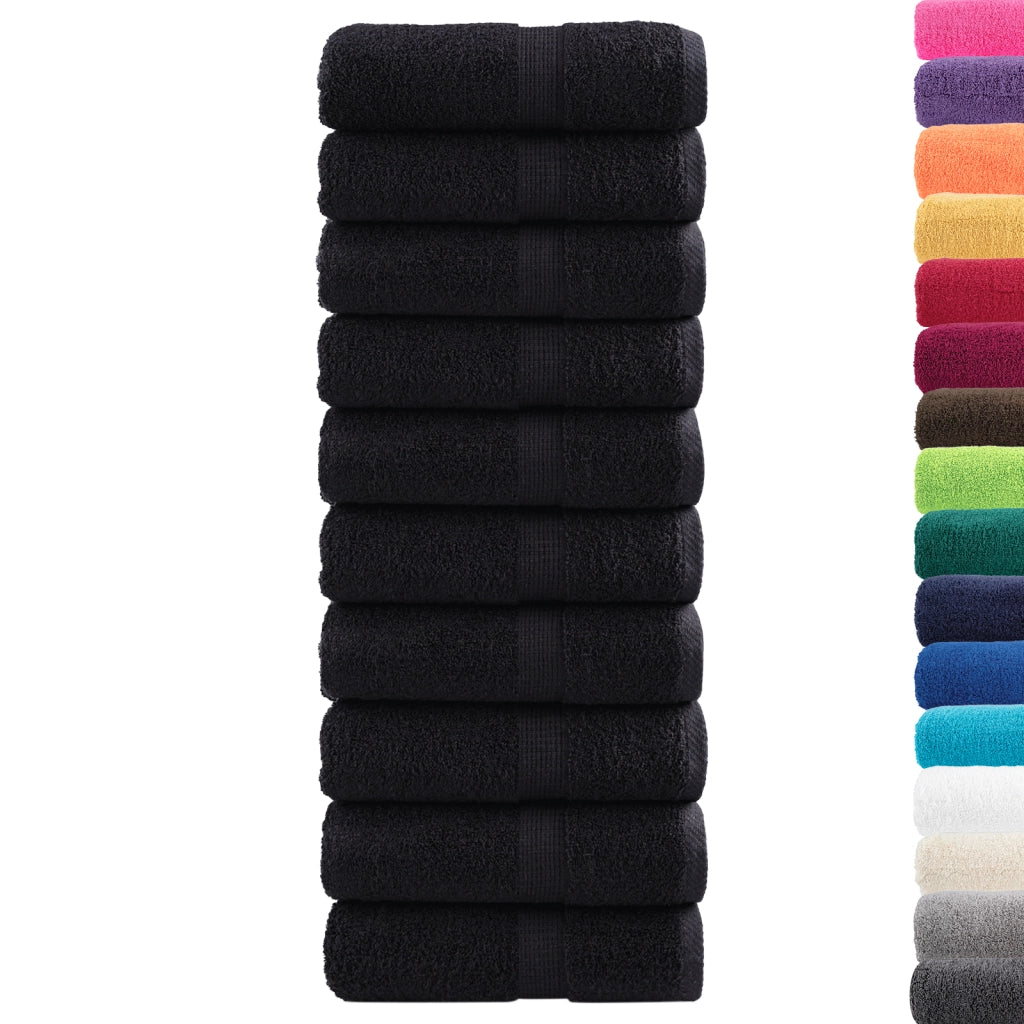 Asciugamani Premium 'SOLUND'50 pcs Nero 30x50 cm 550 gsm