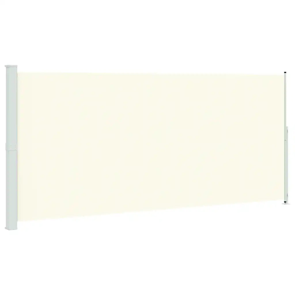 Tenda da Sole | Tenda laterale Retrattile per Patio 220x500 cm Crema