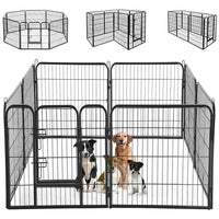 Recinzione Modulabile per Animali Domestici Recinto Interni e Esterni 77x60 cm