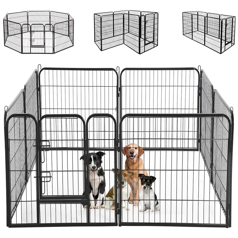 Recinzione Modulabile per Animali Domestici Recinto Interni e Esterni 77x80 cm