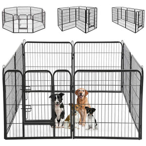 Recinzione Modulabile per Animali Domestici Recinto Interni e Esterni 77x80 cm
