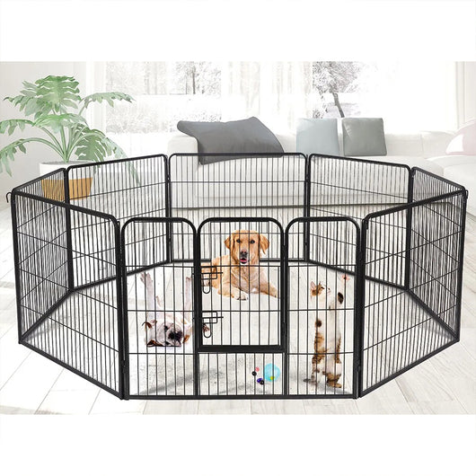 Recinzione Modulabile per Animali Domestici Recinto Interni e Esterni 77x80 cm