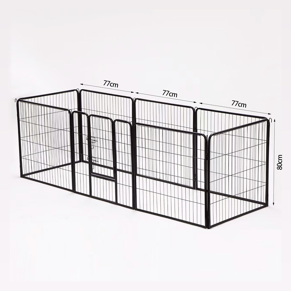 Recinzione Modulabile per Animali Domestici Recinto Interni e Esterni 77x80 cm