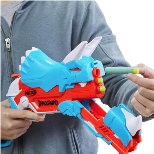 Nerf Hasbro DinoSquad Tricera-Blast Blaster Dinosauro Triceratopo 12 Dardi