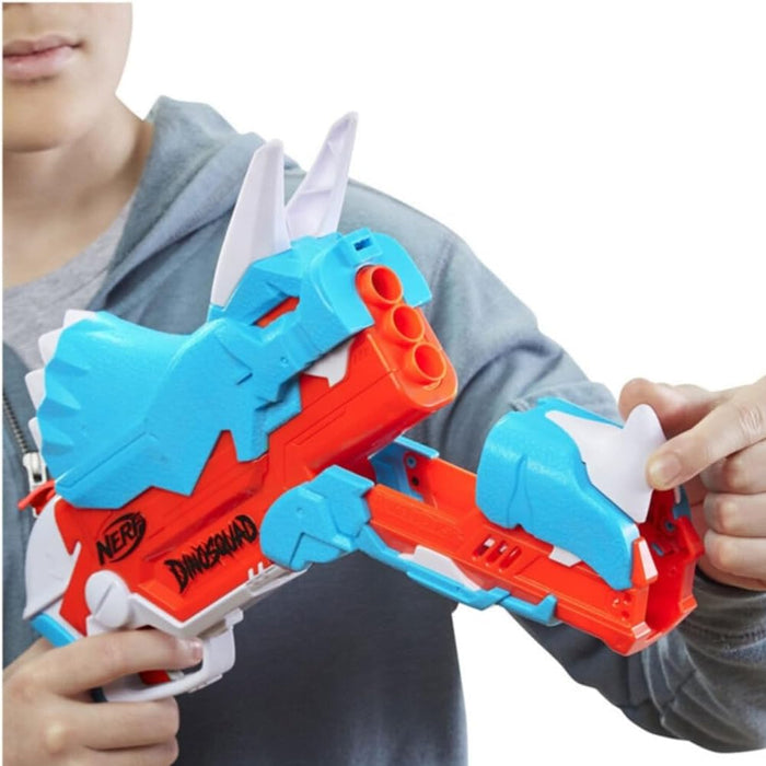 Nerf Hasbro DinoSquad Tricera-Blast Blaster Dinosauro Triceratopo 12 Dardi