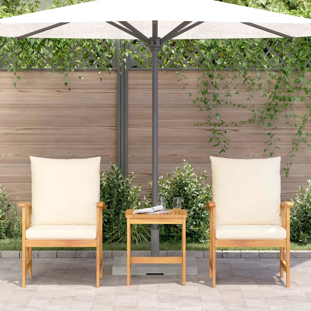 Set Divano da Giardino con cuscino 3 pcs Olio Naturale 4106449