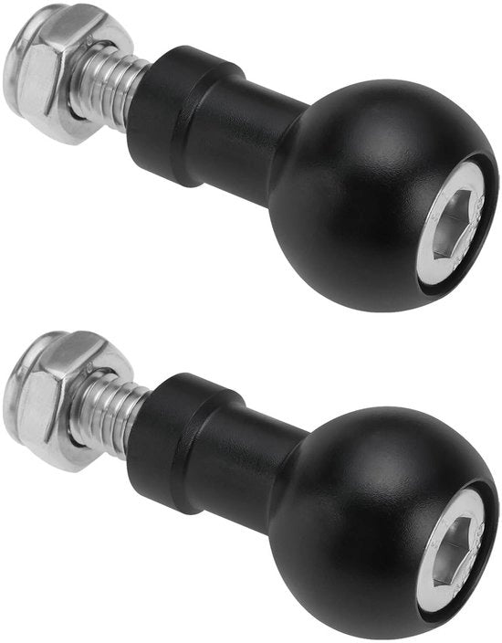 Adattatore per Balhoofd in Alluminio - Accessorio per Stativo per Fotocamera - Leggero e Duraturo - Nero/Argento - Viti M6 - Per Bevamazione Stabile...