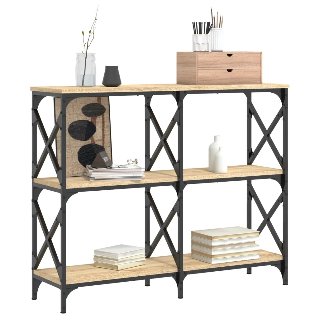 Tavolo Consolle | Tavolo d'Ingresso Rovere Sonoma 100x28x80,5 cm Legno Multistrato