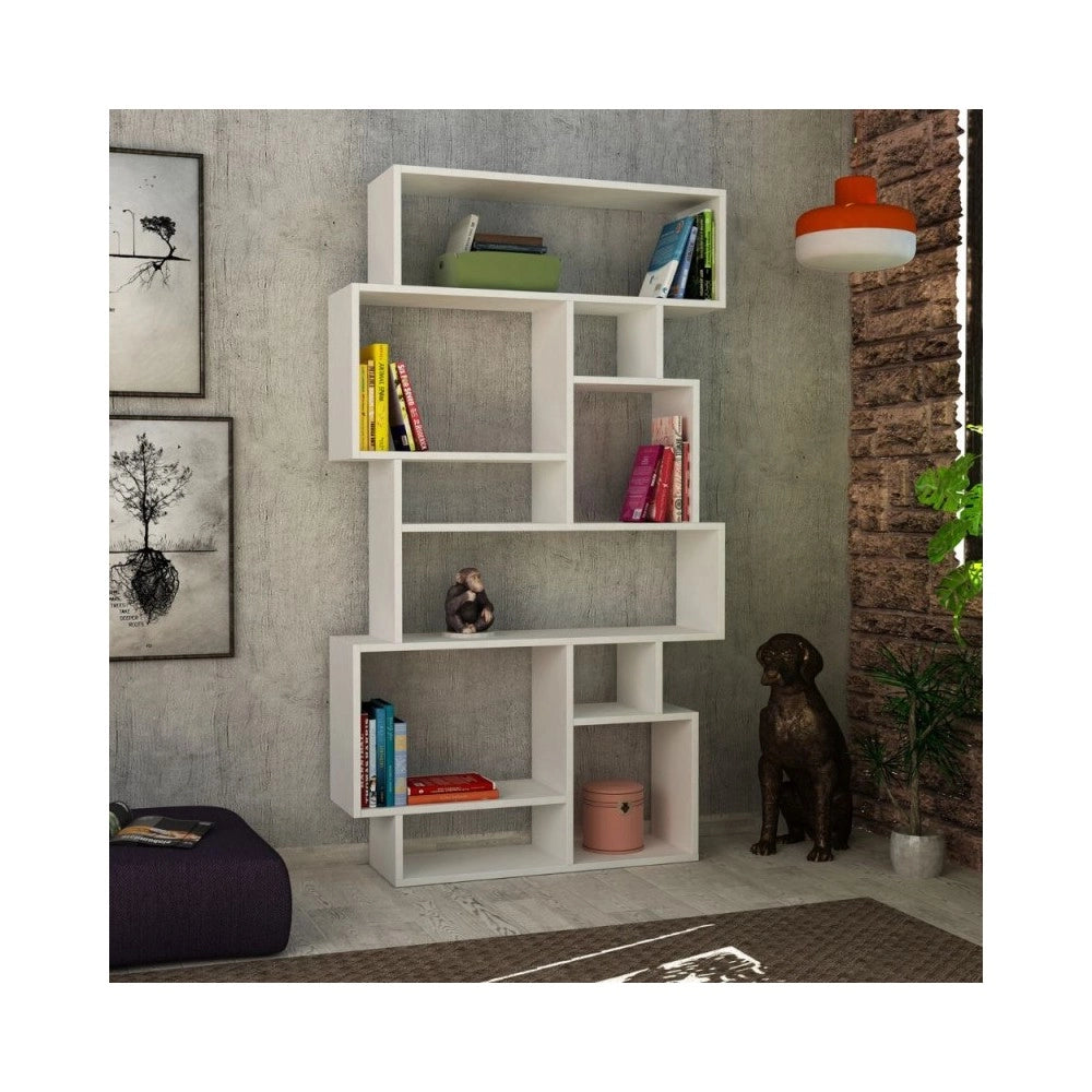 Libreria orizzontale bifacciale Karmato 96x168,5 colore bianco