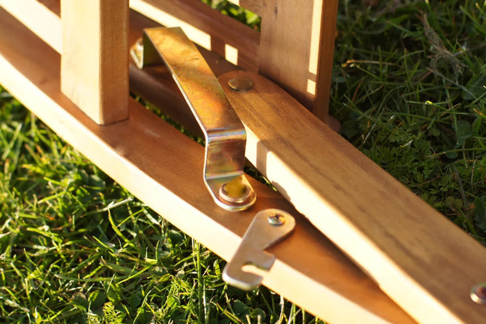 Gruppo di seduta per bambini 4 pezzi in legno di acacia