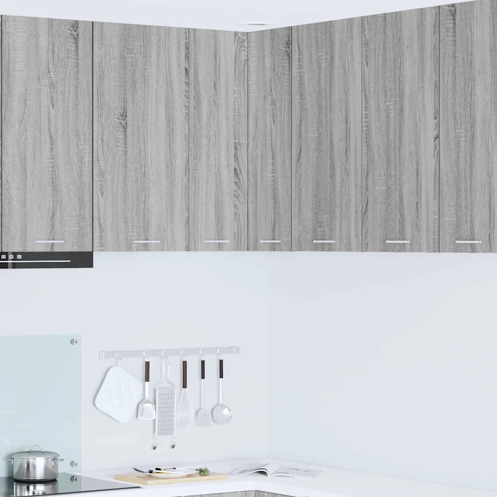 Armadio pensile Grigio Sonoma e Bianco 57 x 57 x 80 cm 884295