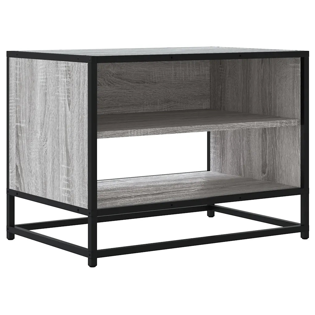 Mobile TV Grigio Sonoma 61x40x46 cm Legno Multistrato e Metallo 848882