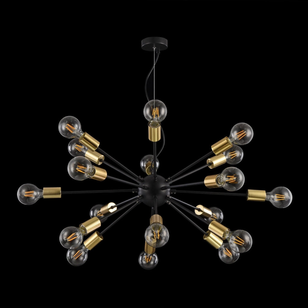 Lampada pendente Loft in Metallo Jackson Nero
