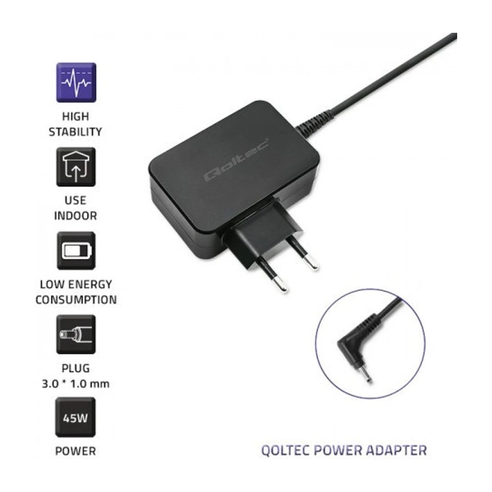Adattatore/inverter Qoltec 51032 da interno 45 W nero