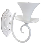 Applique E14 Gloria 310408 1 luce metallo bianco Polux