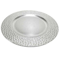 6x Sottopiatti Decorazione Natalizio Sottopiatto da Tavola Natalizi 33cm Argento