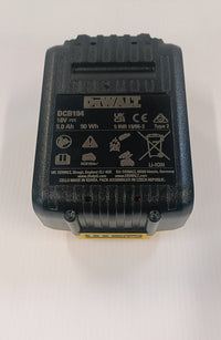 DeWalt  2 Batterie agli ioni di litio XR da 5,0 Ah, 18 V con caricatore caricabatteria DCB115 DCB184